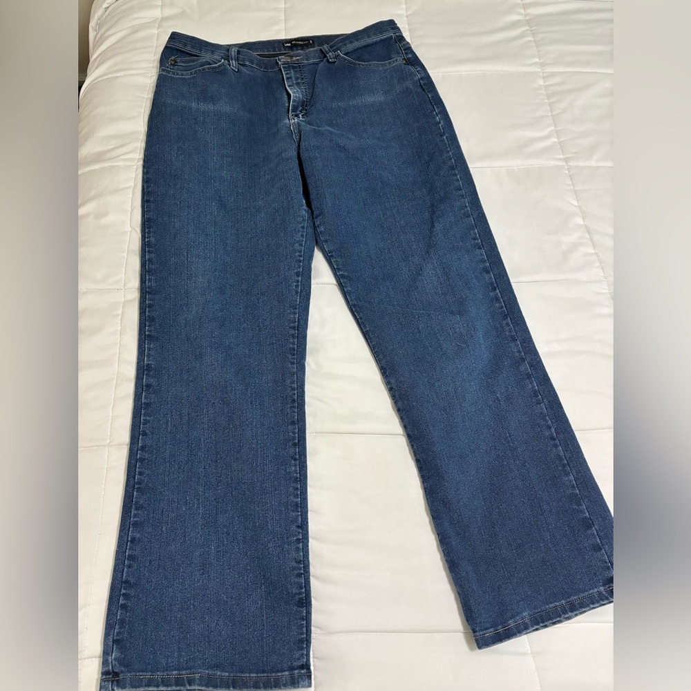 Lee Women's Dark Blue Wide Leg Jeans